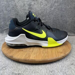 Nike Air Max Impact 4 Shoes Mens Size 10 Black Volt White Basketball DM1124-006